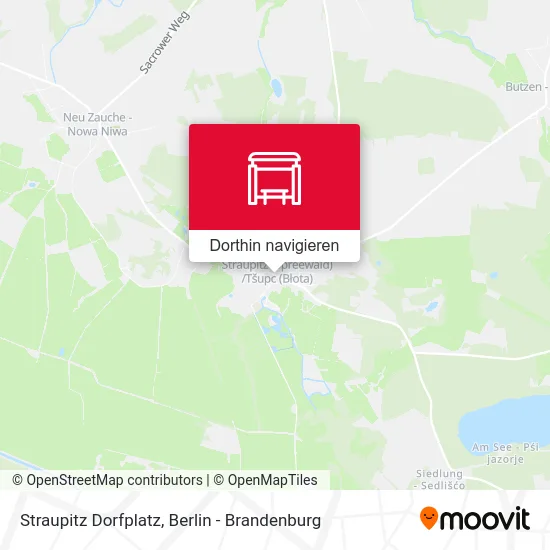 Straupitz Dorfplatz Karte