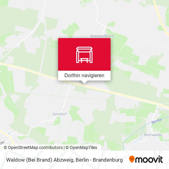 Waldow (Bei Brand) Abzweig Karte