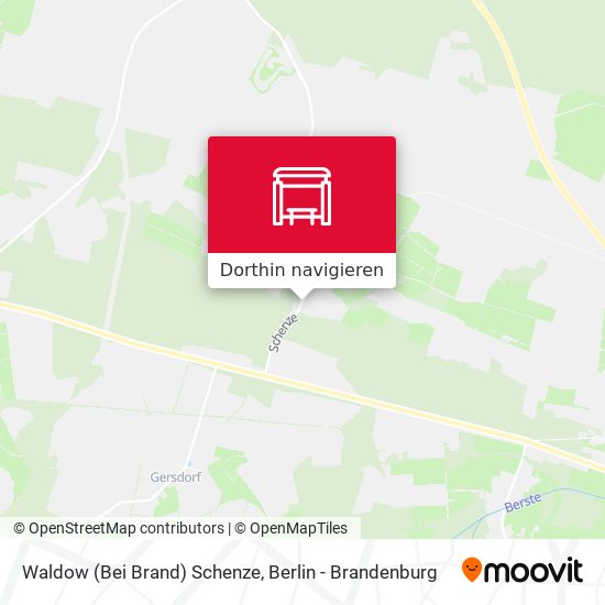 Waldow (Bei Brand) Schenze Karte