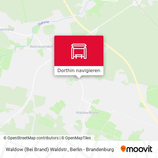 Waldow (Bei Brand) Waldstr. Karte