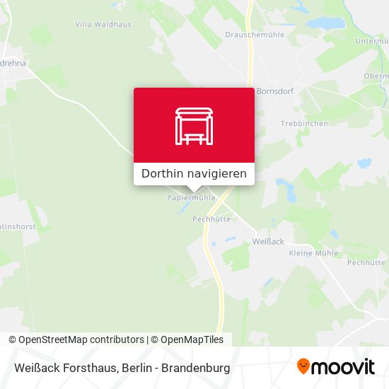Weißack Forsthaus Karte