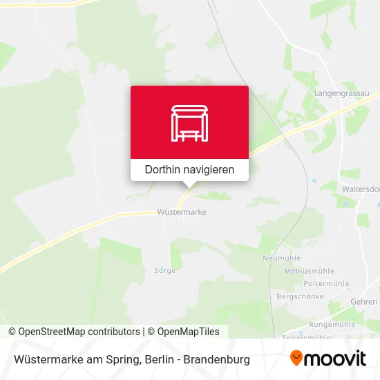 Wüstermarke am Spring Karte