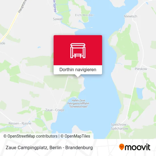 Zaue Campingplatz Karte