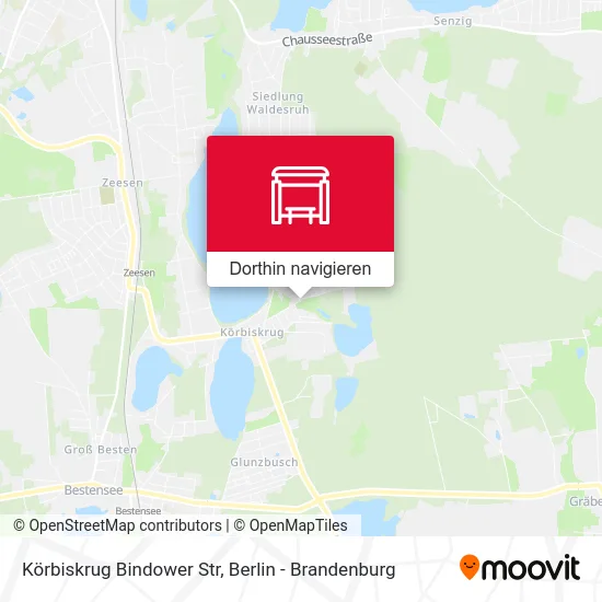 Körbiskrug Bindower Str Karte