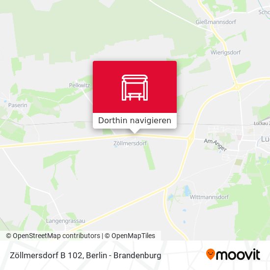 Zöllmersdorf B 102 Karte