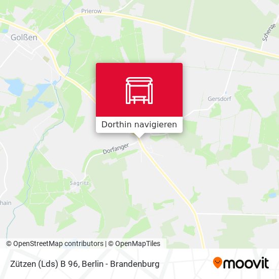 Zützen (Lds) B 96 Karte