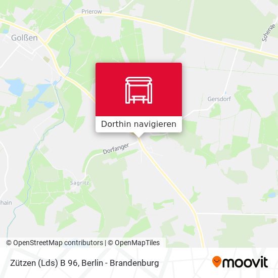 Zützen (Lds) B 96 Karte