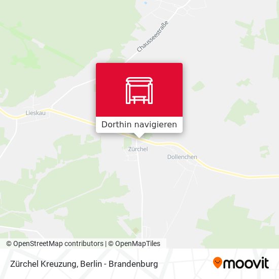Zürchel Kreuzung Karte