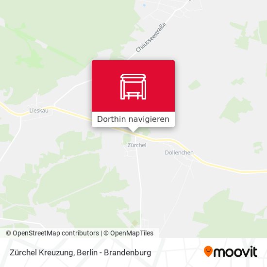 Zürchel Kreuzung Karte