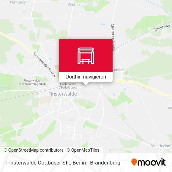 Finsterwalde Cottbuser Str. Karte