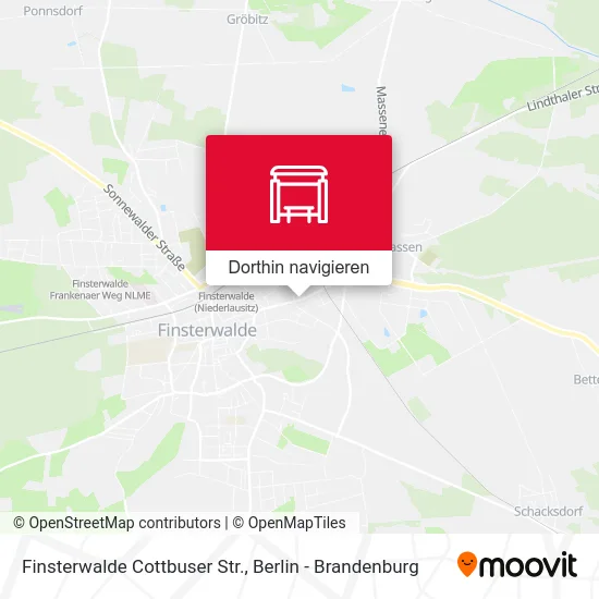 Finsterwalde Cottbuser Str. Karte
