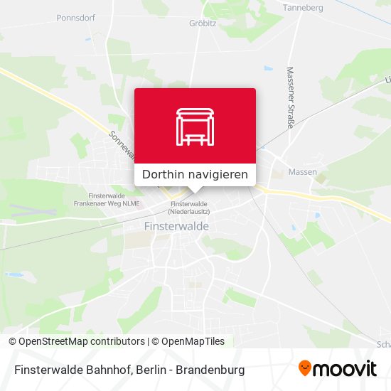 Finsterwalde Bahnhof Karte