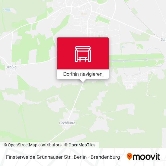 Finsterwalde Grünhauser Str. Karte