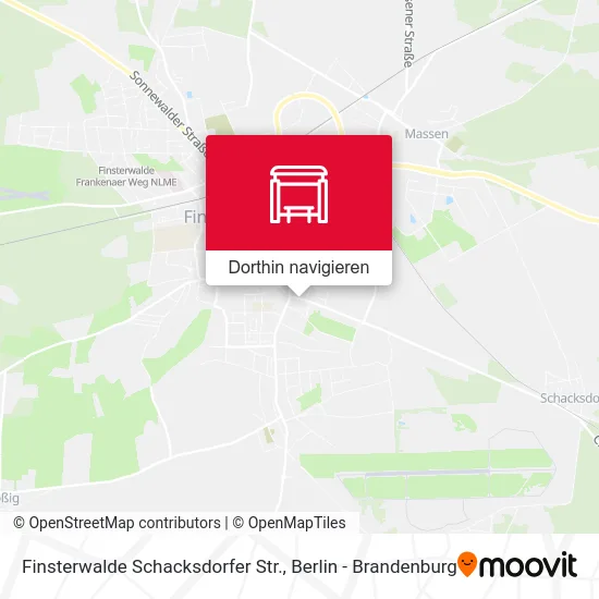 Finsterwalde Schacksdorfer Str. Karte