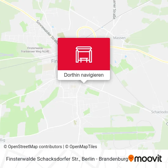 Finsterwalde Schacksdorfer Str. Karte