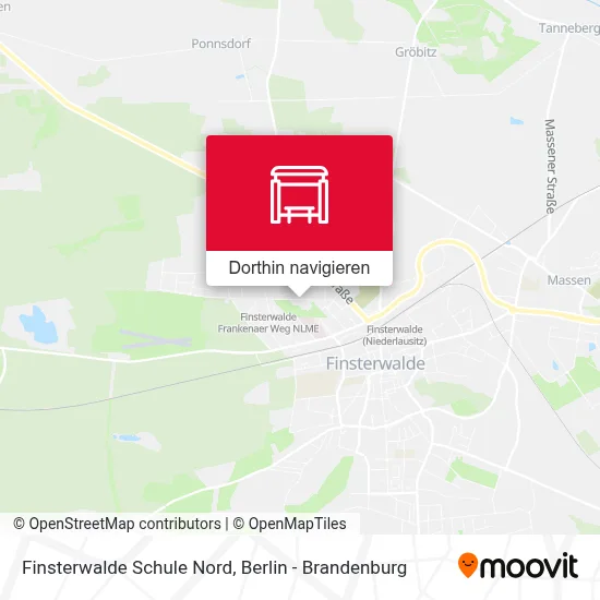 Finsterwalde Schule Nord Karte