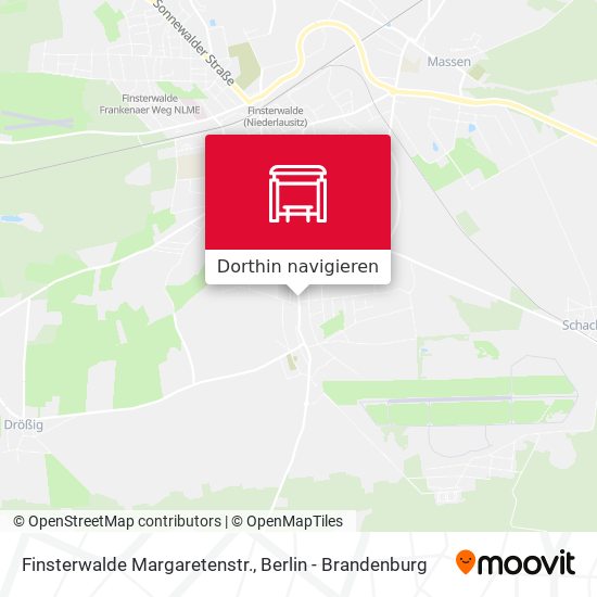 Finsterwalde Margaretenstr. Karte