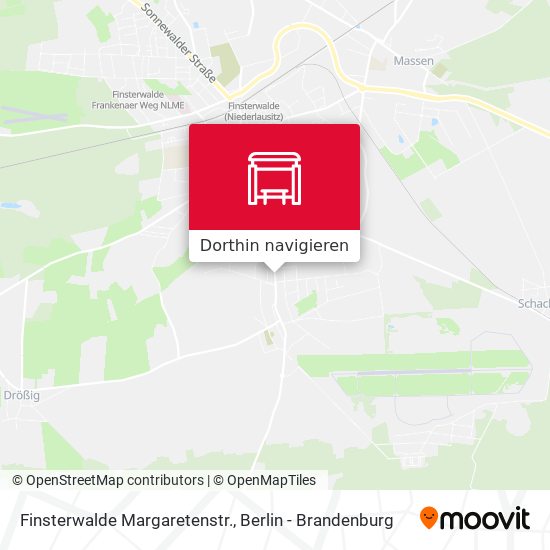 Finsterwalde Margaretenstr. Karte