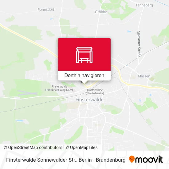 Finsterwalde Sonnewalder Str. Karte