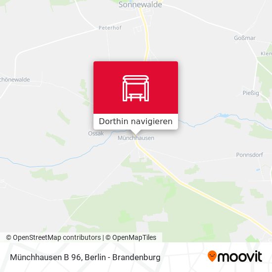 Münchhausen B 96 Karte