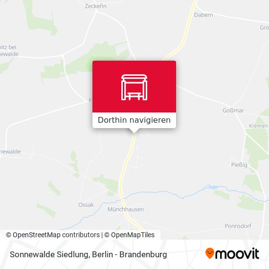 Sonnewalde Siedlung Karte