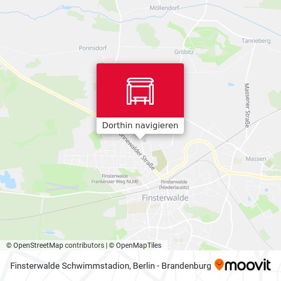 Finsterwalde Schwimmstadion Karte