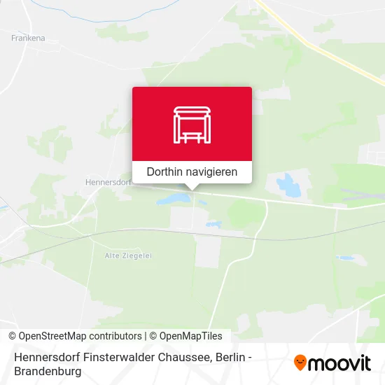Hennersdorf Finsterwalder Chaussee Karte