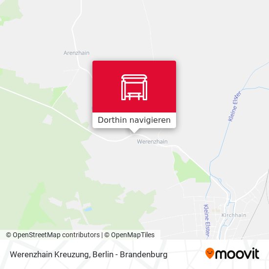Werenzhain Kreuzung Karte