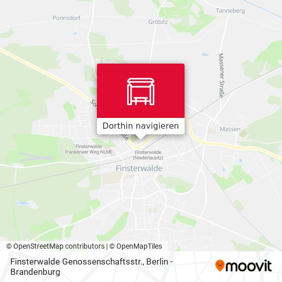 Finsterwalde Genossenschaftsstr. Karte