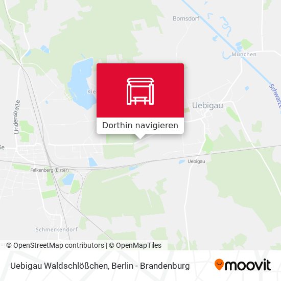 Uebigau Waldschlößchen Karte