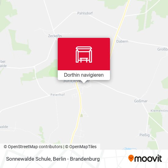 Sonnewalde Schule Karte