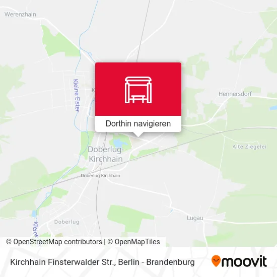 Kirchhain Finsterwalder Str. Karte