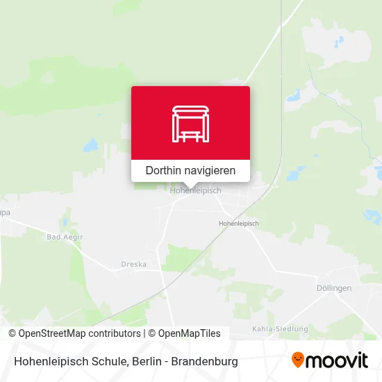 Hohenleipisch Schule Karte