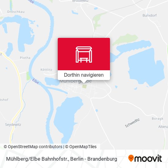 Mühlberg/Elbe Bahnhofstr. Karte