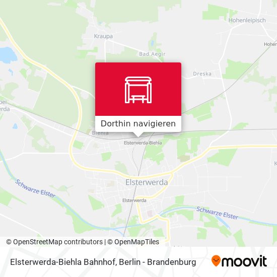 Elsterwerda-Biehla Bahnhof Karte