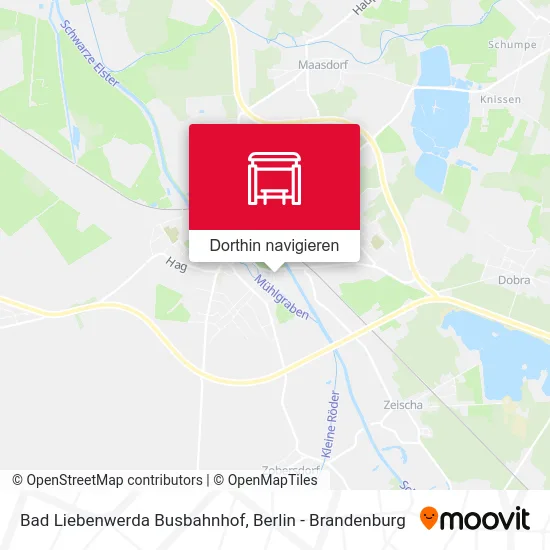 Bad Liebenwerda Busbahnhof Karte
