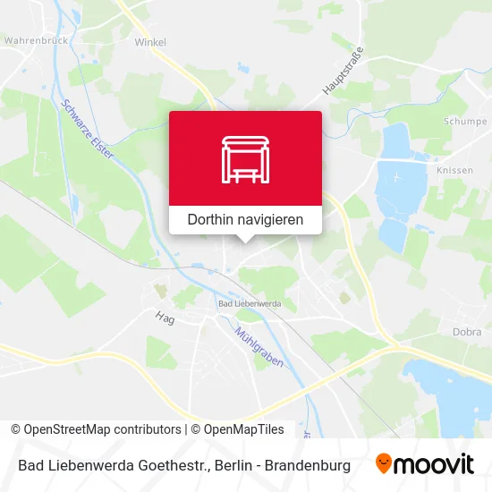 Bad Liebenwerda Goethestr. Karte