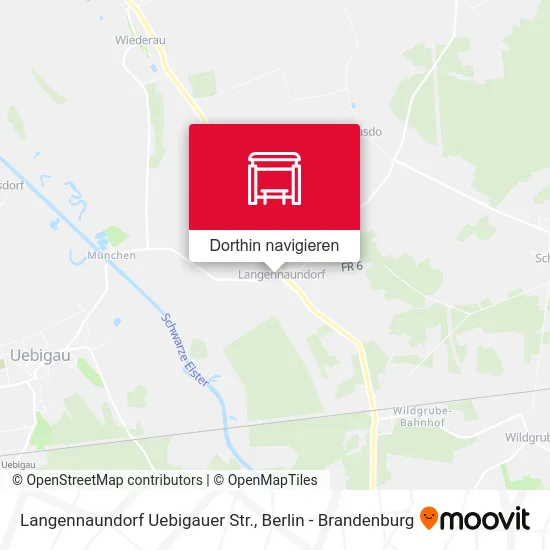 Langennaundorf Uebigauer Str. Karte