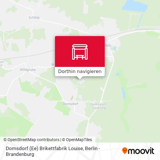 Domsdorf (Ee) Brikettfabrik Louise Karte