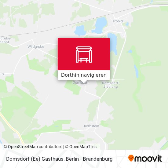 Domsdorf (Ee) Gasthaus Karte