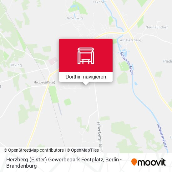 Herzberg (Elster) Gewerbepark Festplatz Karte