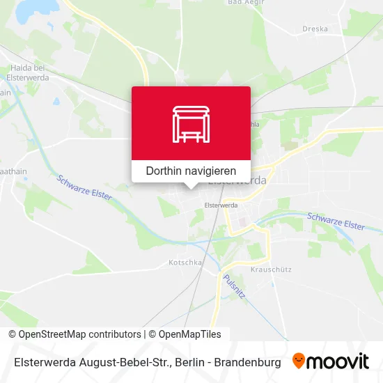 Elsterwerda August-Bebel-Str. Karte