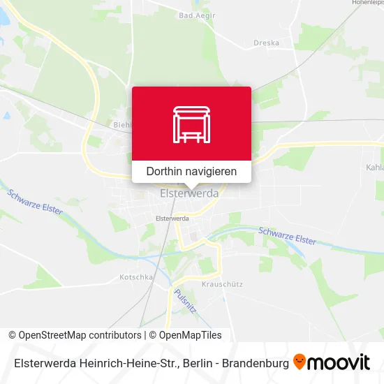 Elsterwerda Heinrich-Heine-Str. Karte
