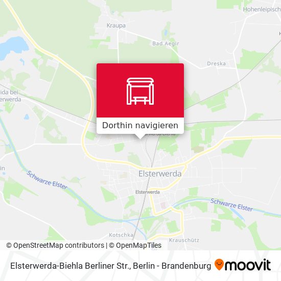 Elsterwerda-Biehla Berliner Str. Karte