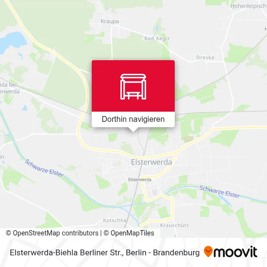 Elsterwerda-Biehla Berliner Str. Karte
