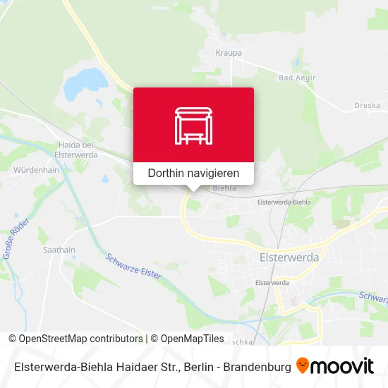 Elsterwerda-Biehla Haidaer Str. Karte