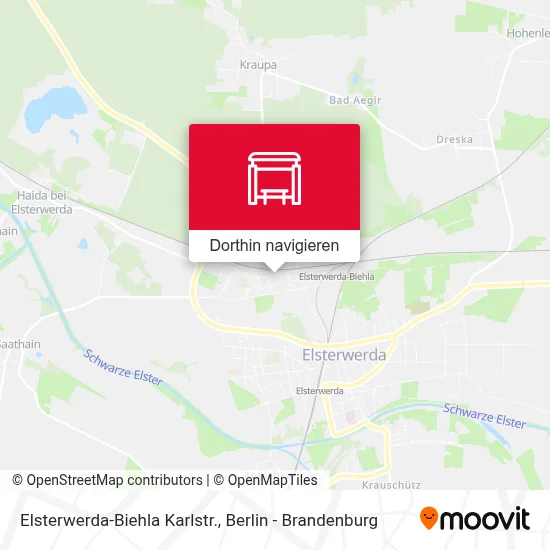 Elsterwerda-Biehla Karlstr. Karte