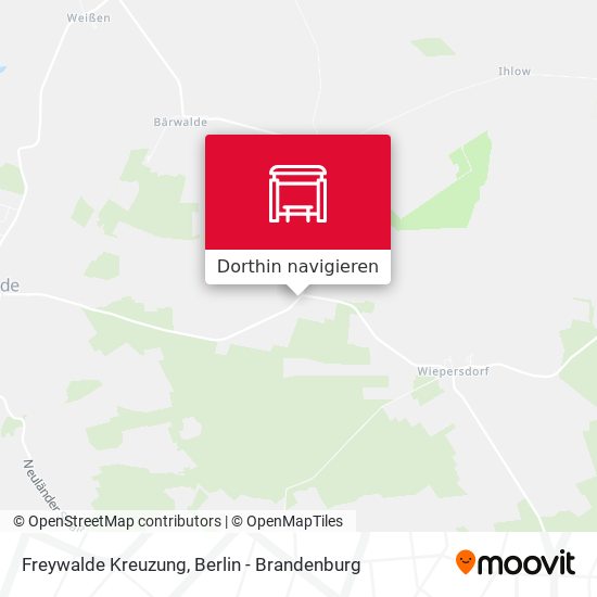 Freywalde Kreuzung Karte