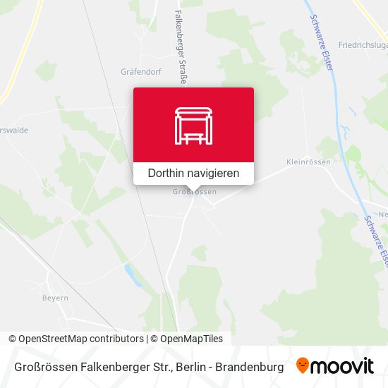Großrössen Falkenberger Str. Karte