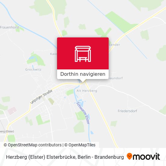 Herzberg (Elster) Elsterbrücke Karte